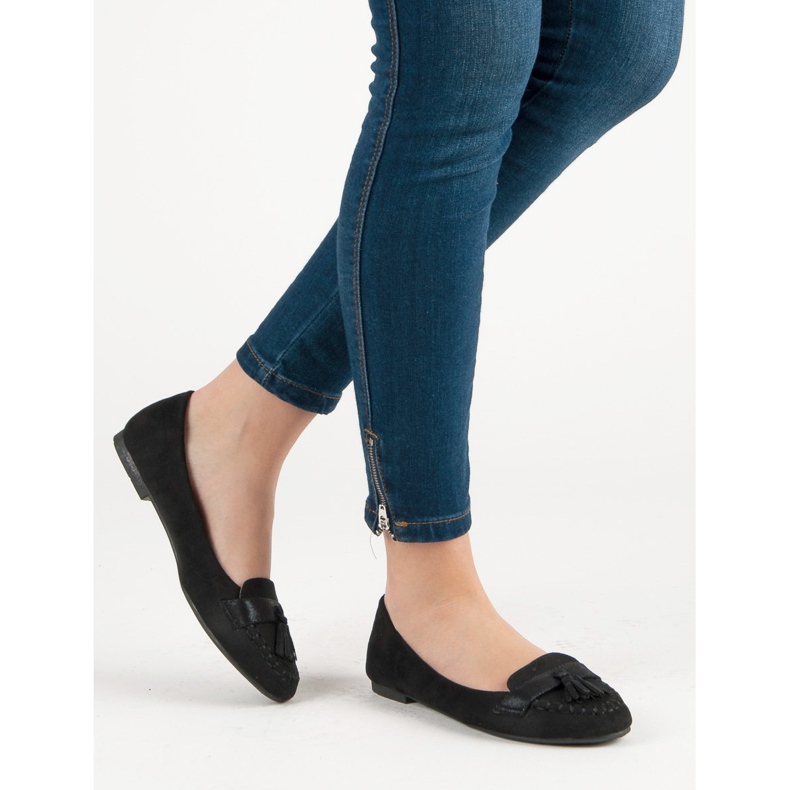 Small Swan Natikače s resama crna 1