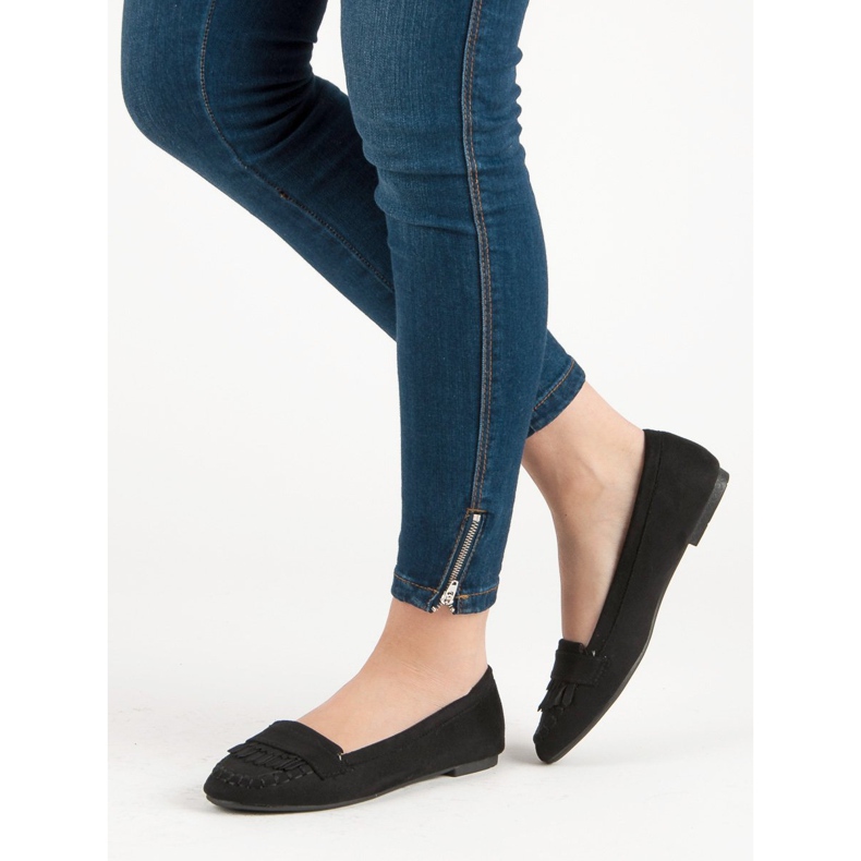 Small Swan Klasične crne mokasine crna 1