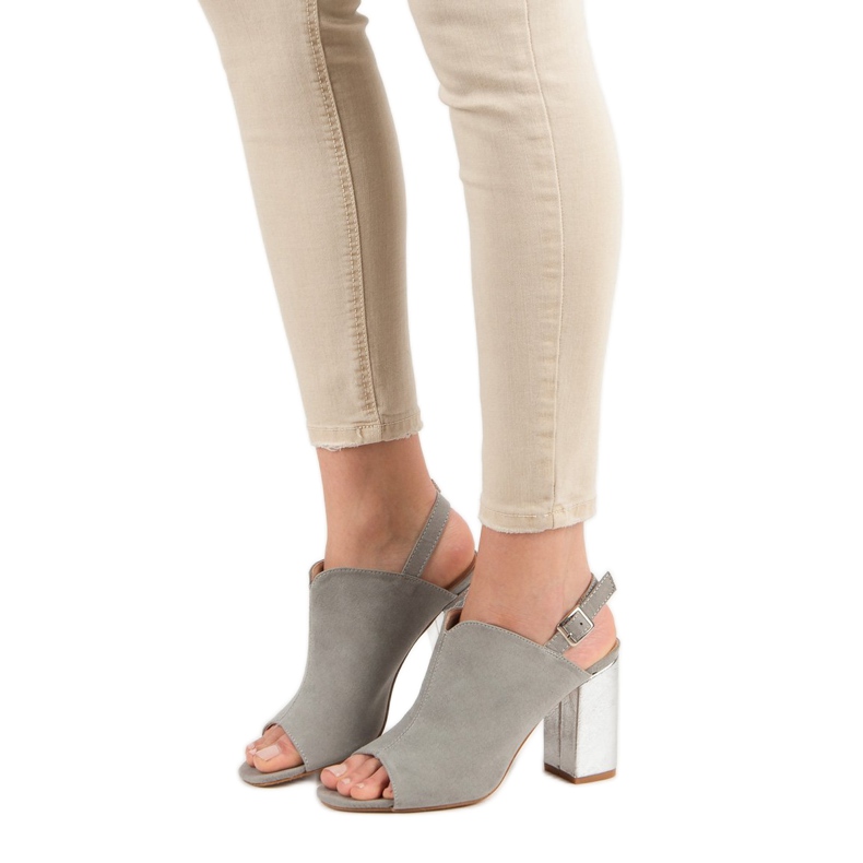 Sandale izgrađene na VINCEZA šanku siva 2