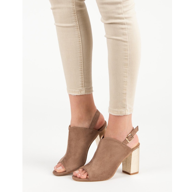 Sandale izgrađene na VINCEZA šanku smeđa 1