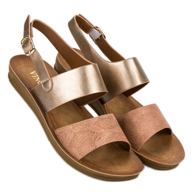 Udobne VINCEZA sandale žuta boja 1