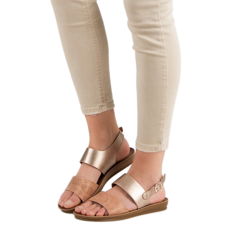 Udobne VINCEZA sandale žuta boja 2