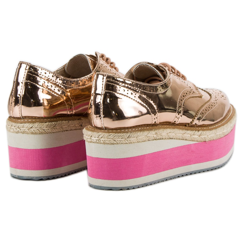 Corina Modne cipele na klin žuta boja 1