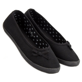 McKey Tekstilna balerina s mašnom crna 1