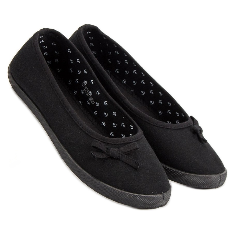 McKey Tekstilna balerina s mašnom crna 1