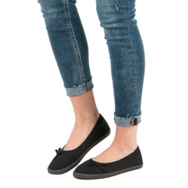 McKey Tekstilna balerina s mašnom crna 2