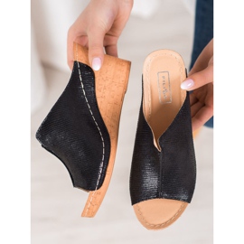 Filippo Crne papuče na klin crna 1