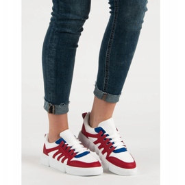 SHELOVET Udobne sportske cipele bijela crvena 1