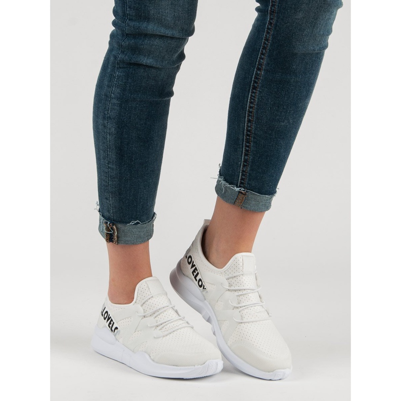 Bijele tekstilne sportske cipele bijela 1