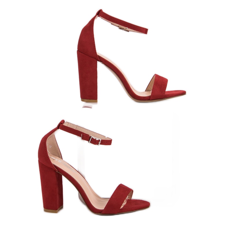 Ch. Creation Crvene sandale na šanku crvena 1