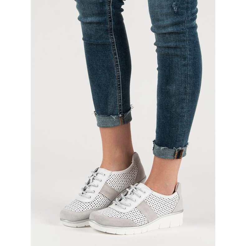 Filippo Ažurne kožne cipele bijela 1