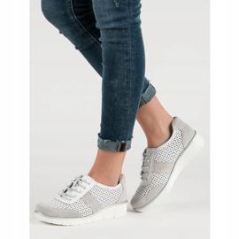 Filippo Ažurne kožne cipele bijela 2