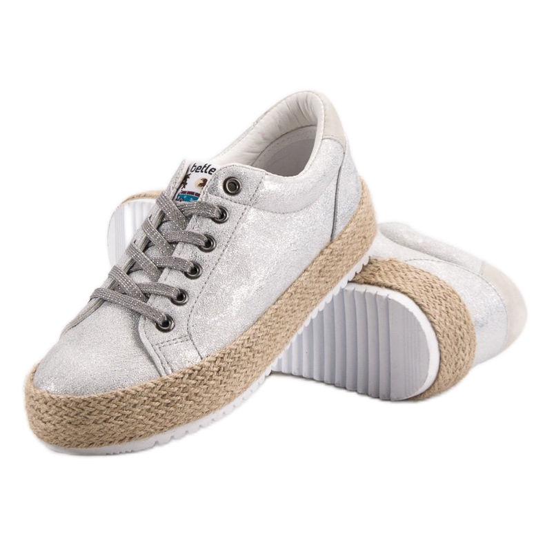 Betler Modne tenisice Espadrilles siva 1
