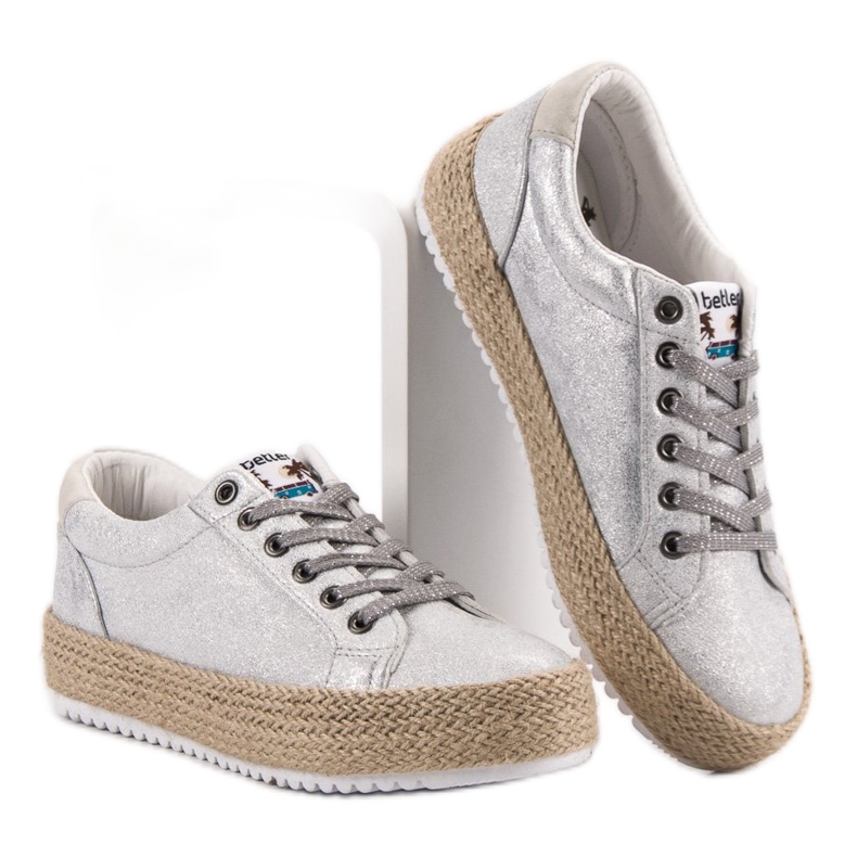 Betler Modne tenisice Espadrilles siva 2
