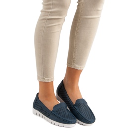 Vinceza Tamnoplave mokasine plava tamnoplava 2