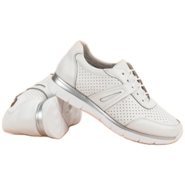Filippo Bijele kožne sportske cipele bijela 3