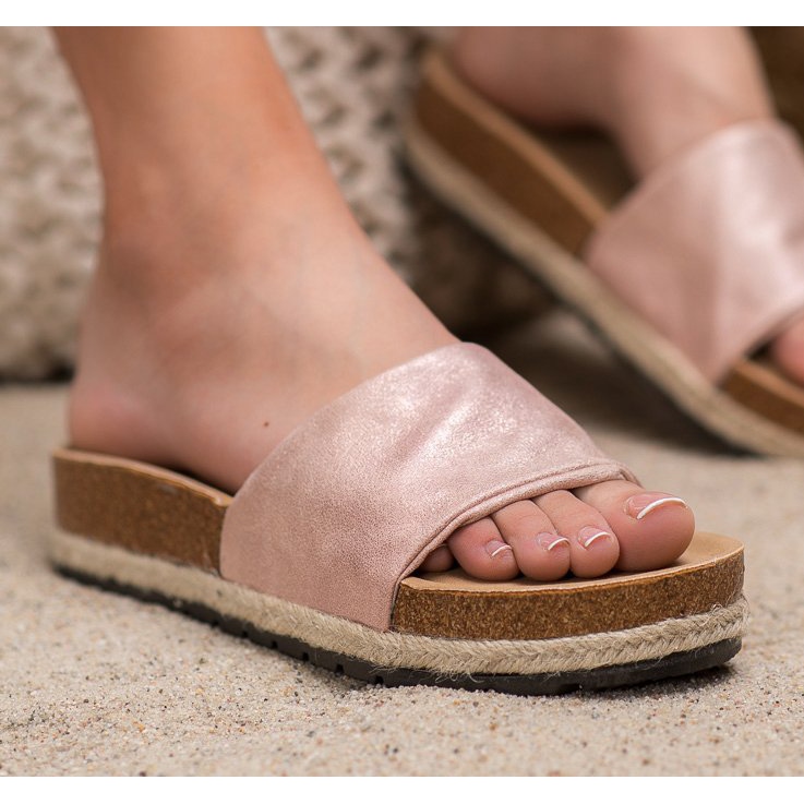 Kylie Sjajne ružičaste papuče ružičasta 1