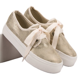 Kylie Tenisice vezane vrpcom žuta boja 2