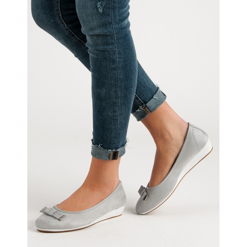 Vinceza Balerina s mašnom siva 2