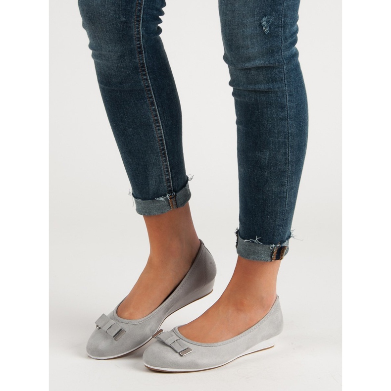 Vinceza Balerina s mašnom siva 1