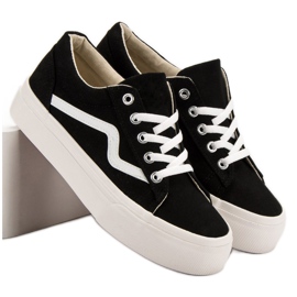 Kylie Modne crne tenisice crna 1