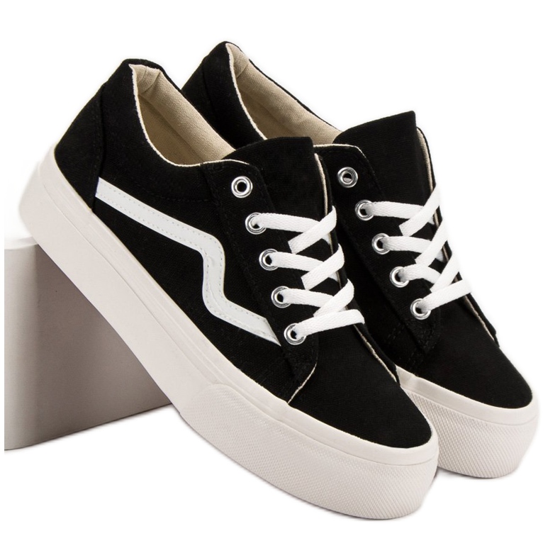 Kylie Modne crne tenisice crno 1