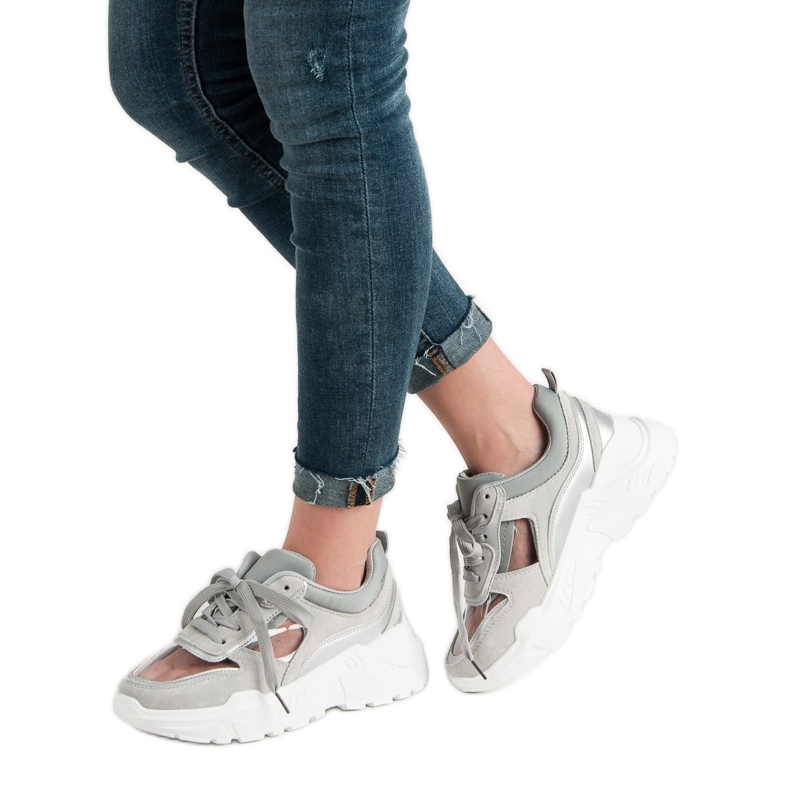 Prozirne tenisice siva 2