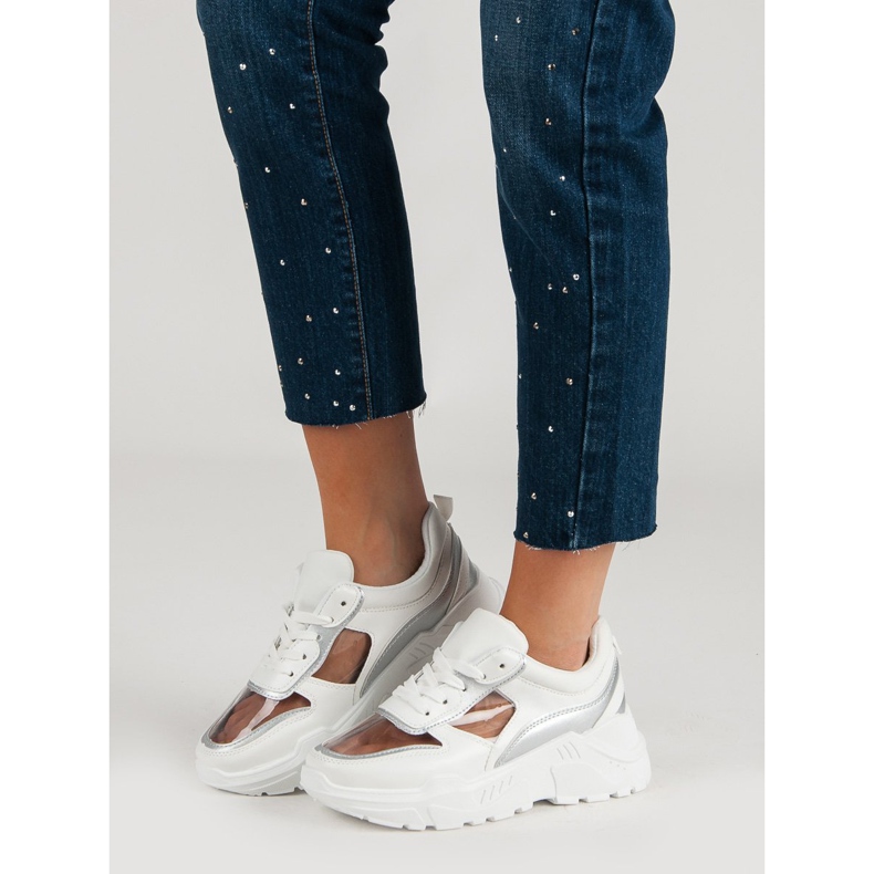 Prozirne tenisice bijela 2