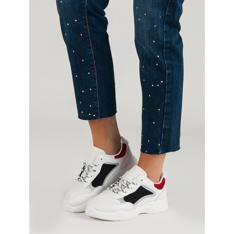 Udobne sportske cipele bijela raznobojna 2