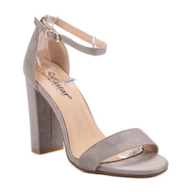 Seastar Seksi sandale na šanku siva 1