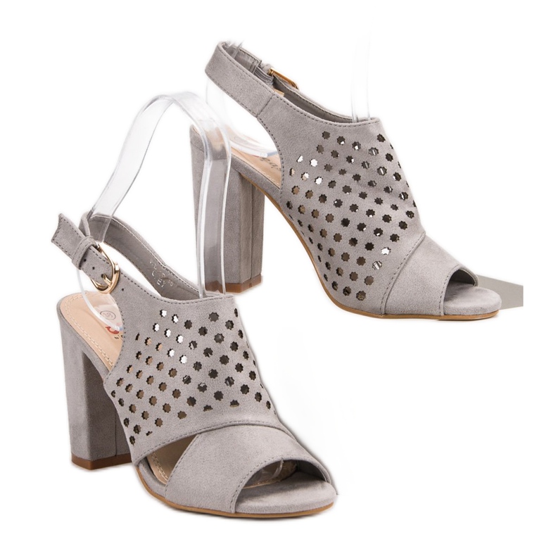 Seastar Ažur sagrađene sandale siva 2