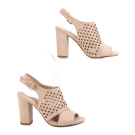 Seastar Ažur sagrađene sandale smeđa 1