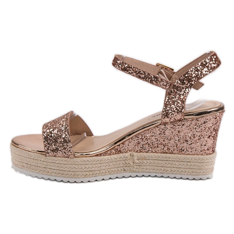 Seastar Udobne sandale na klin žuta boja 1