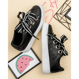 Sportske cipele sa sjajem crna 1