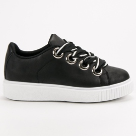 Sportske cipele sa sjajem crno 2