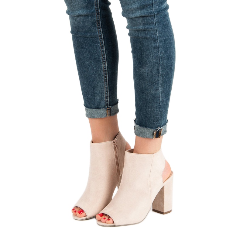 Ch. Creation Zatvorene sandale svijetlo roza ružičasta 1