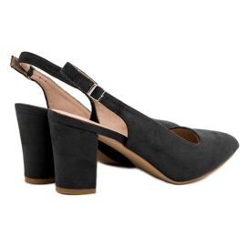 VINCEZA pumpe od antilopa crna 2