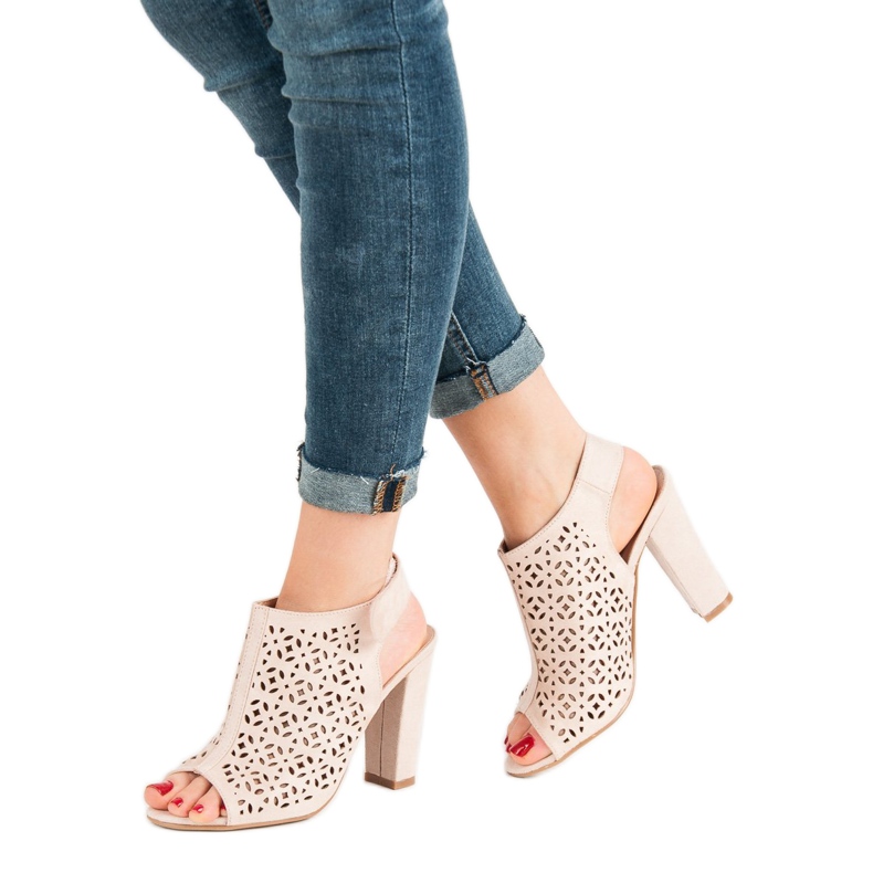 Queen Vivi Ažur sandale s gornjim dijelovima ružičasta 1