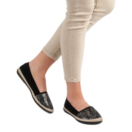 Lucky Shoes Crne cipele na klizanje crno 2