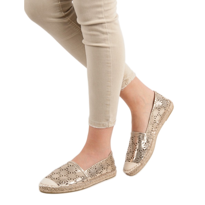 Cm Paris Tekstilne espadrile žuta boja 1