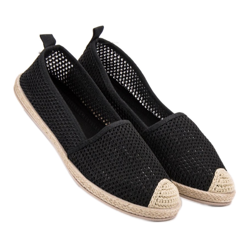 Seastar Crne tekstilne espadrile crno 2