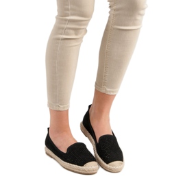 Lucky Shoes Black Openwork Lords crna 1