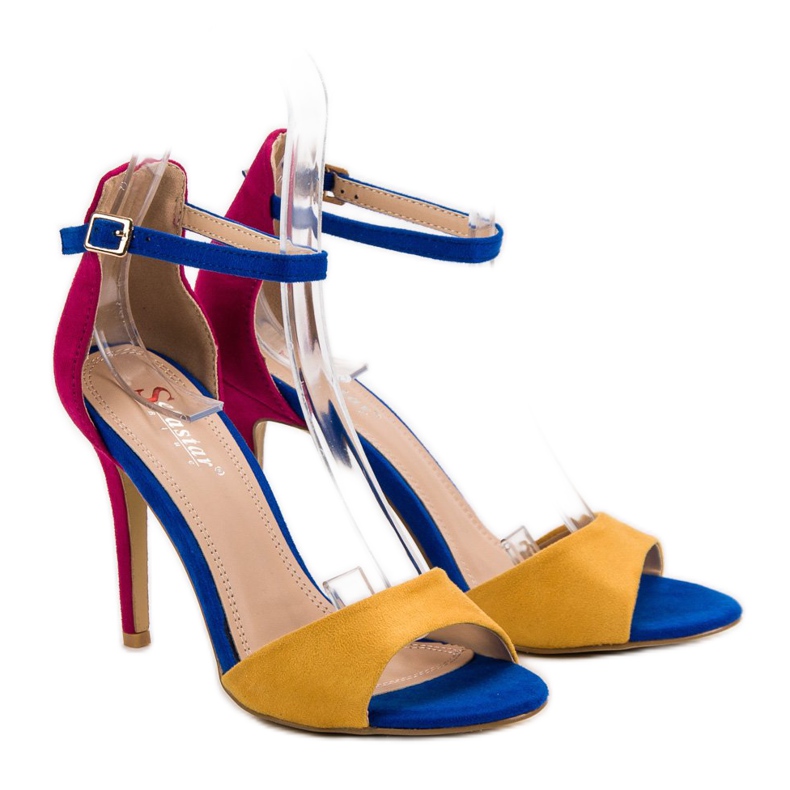 Seastar Sandale na visoku petu višebojan 1