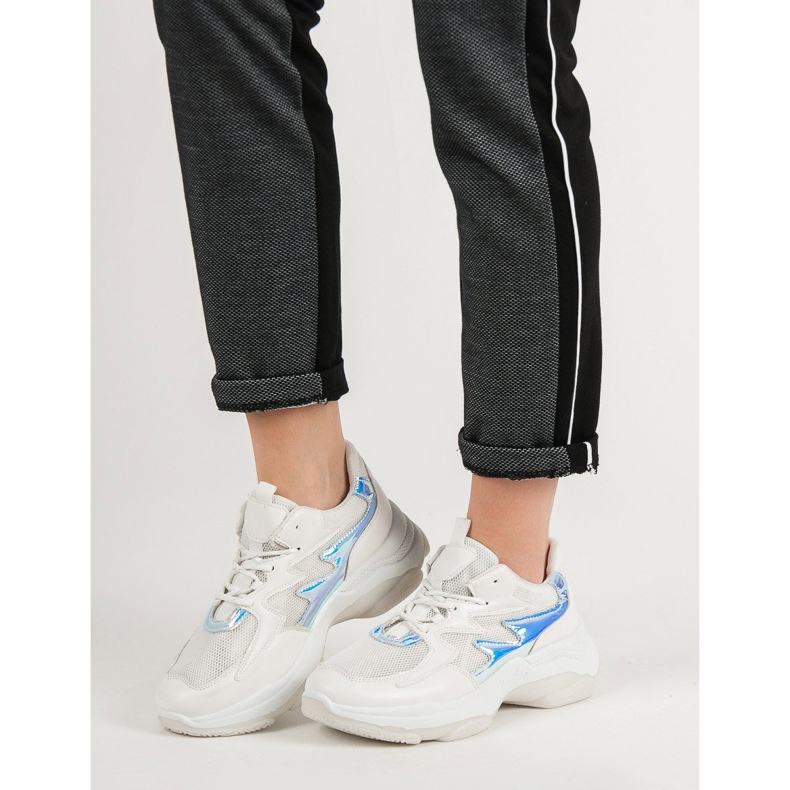 Kayla Bijele tenisice s Holo efektom bijela 1