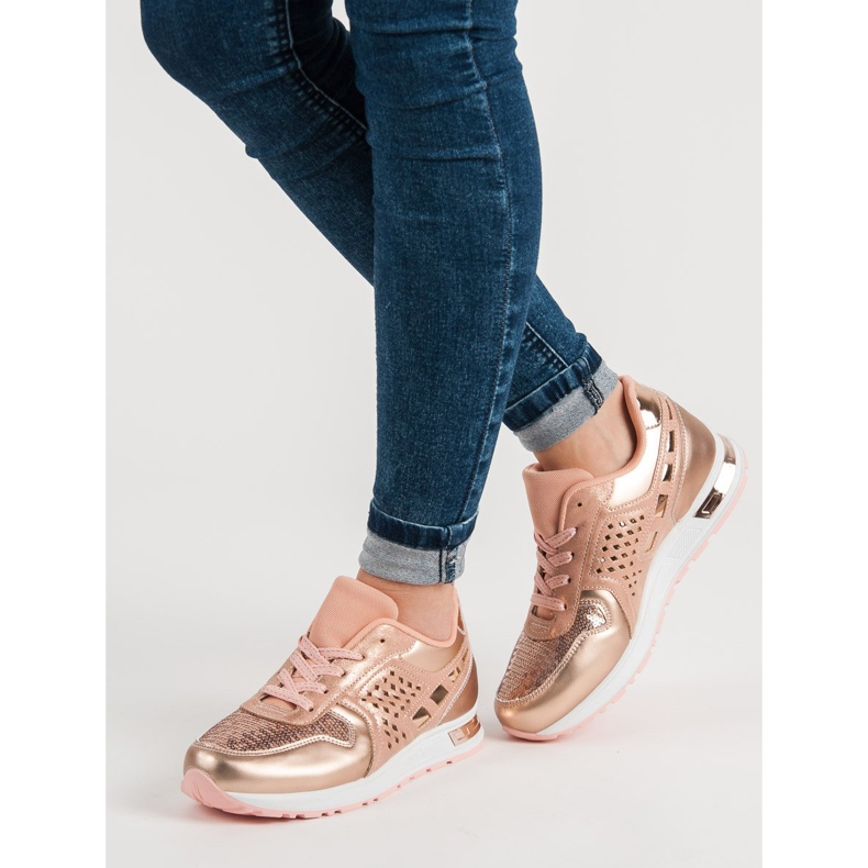 Sportska obuća sa šljokicama ružičasta 1