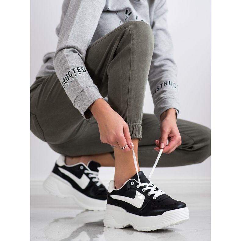 Kylie Tenisice na platformi crna 1