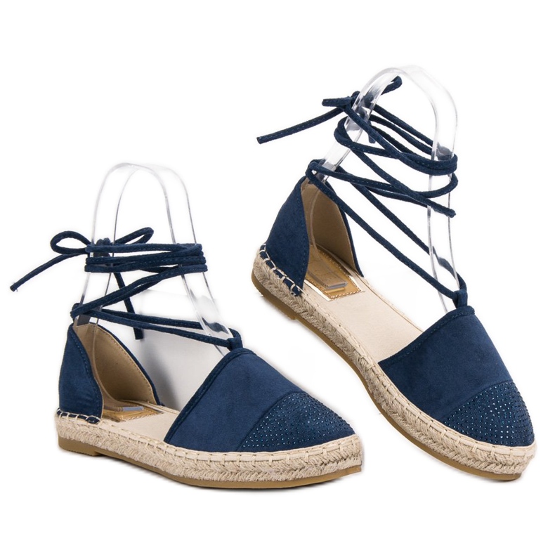 Seastar Vezane espadrile s kristalima plava 2