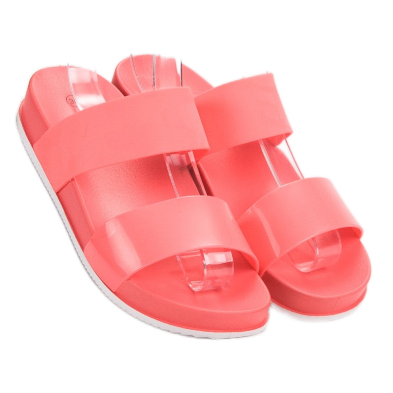 SHELOVET Udobne koraljne papuče crvena 2