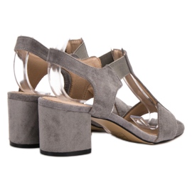 Evento Klizne sandale na post siva 2