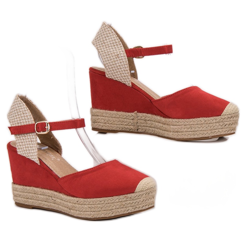 Seastar Espadrile na platformi crvena 1